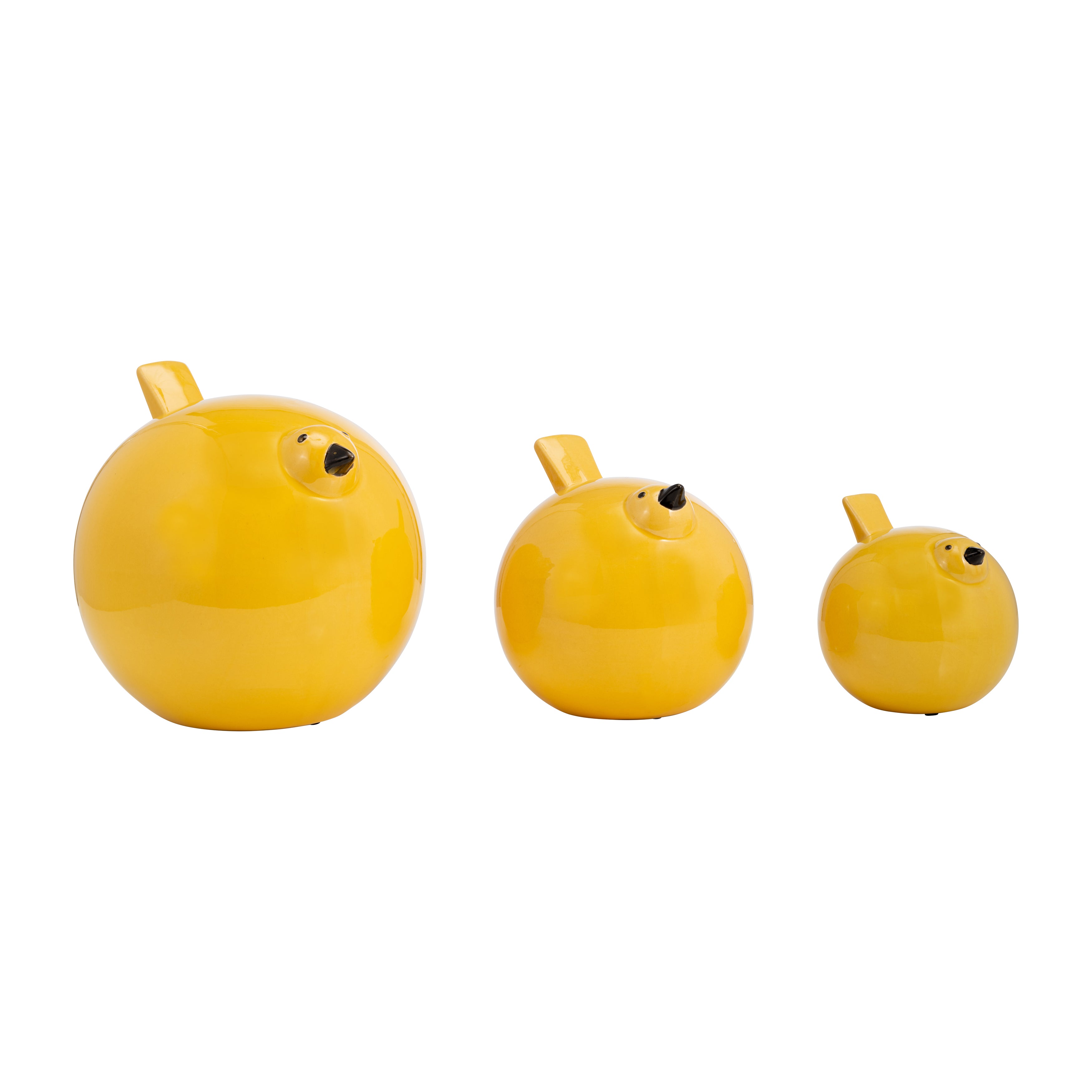 Tweet Trio: Ceramic Bird Bookends (Set of 3)