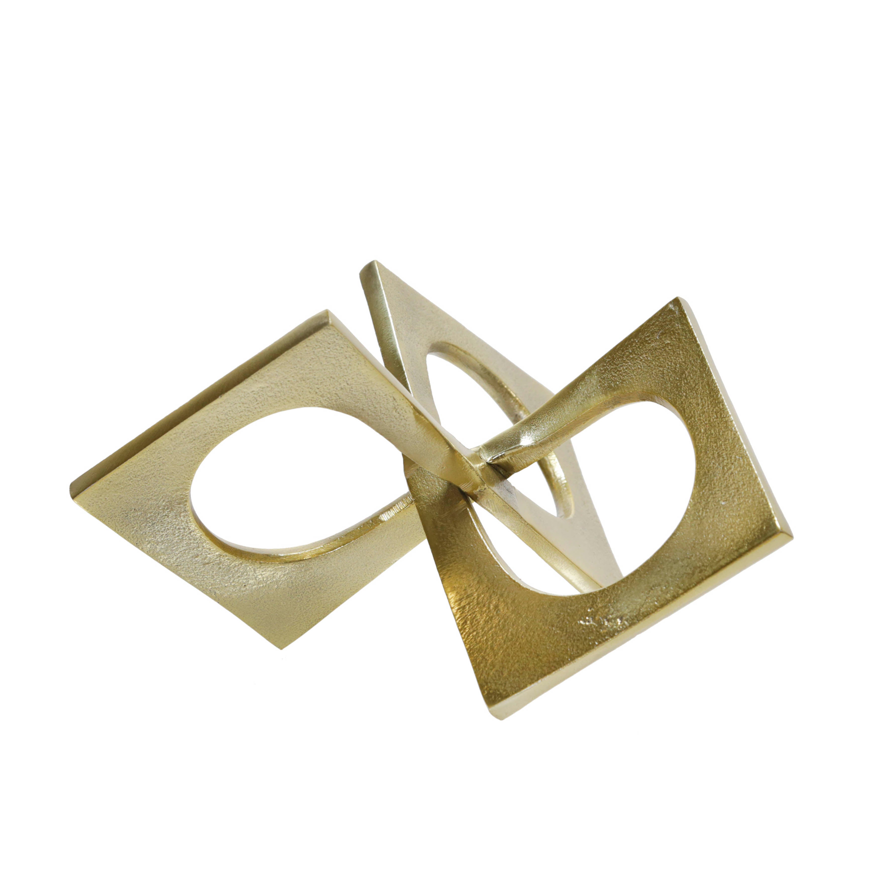 Luxe Links: 9" Connected Gold Squares- Modern Reimagined