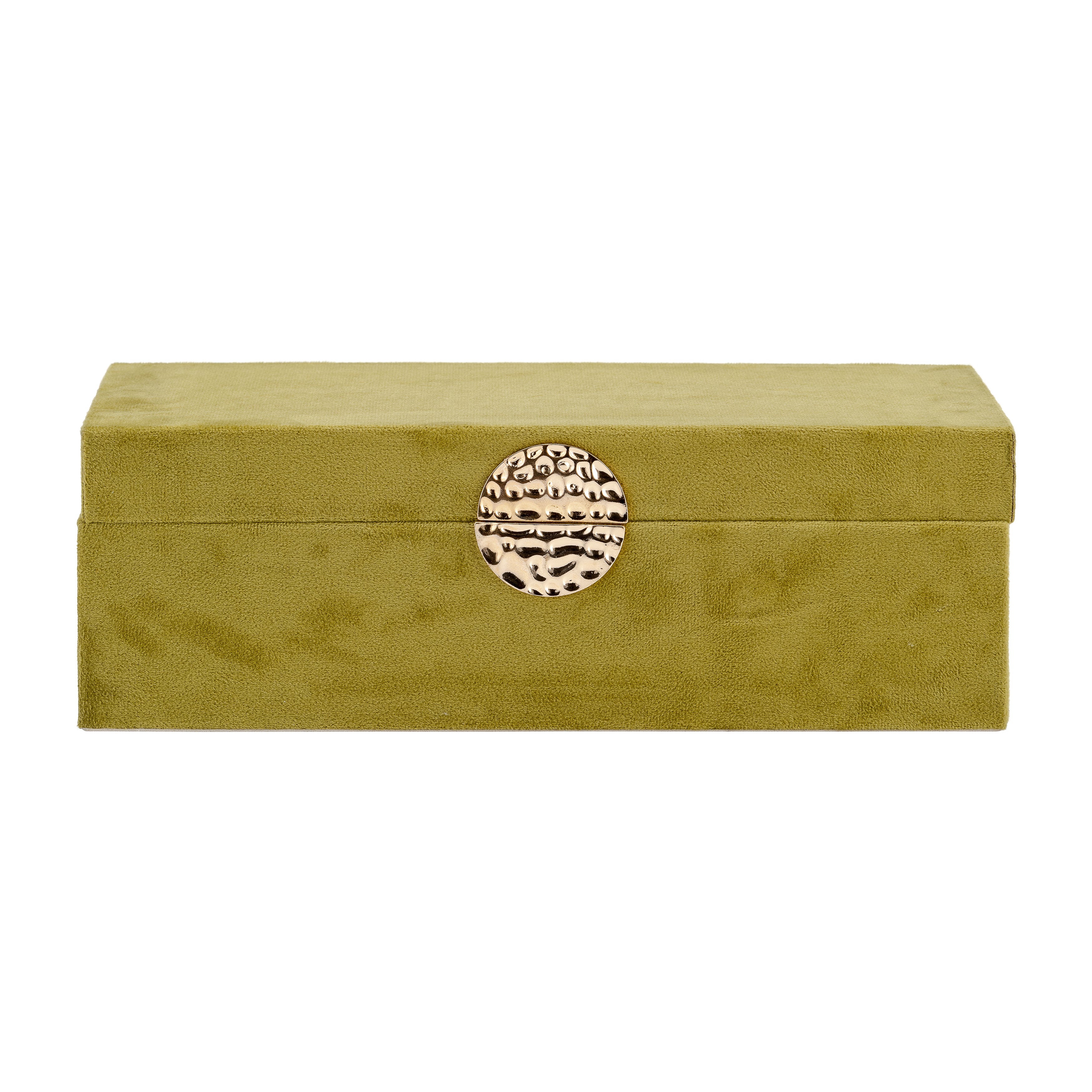 Apothecary's Archive: Olive & Gold Wood Boxes (Set of 2)