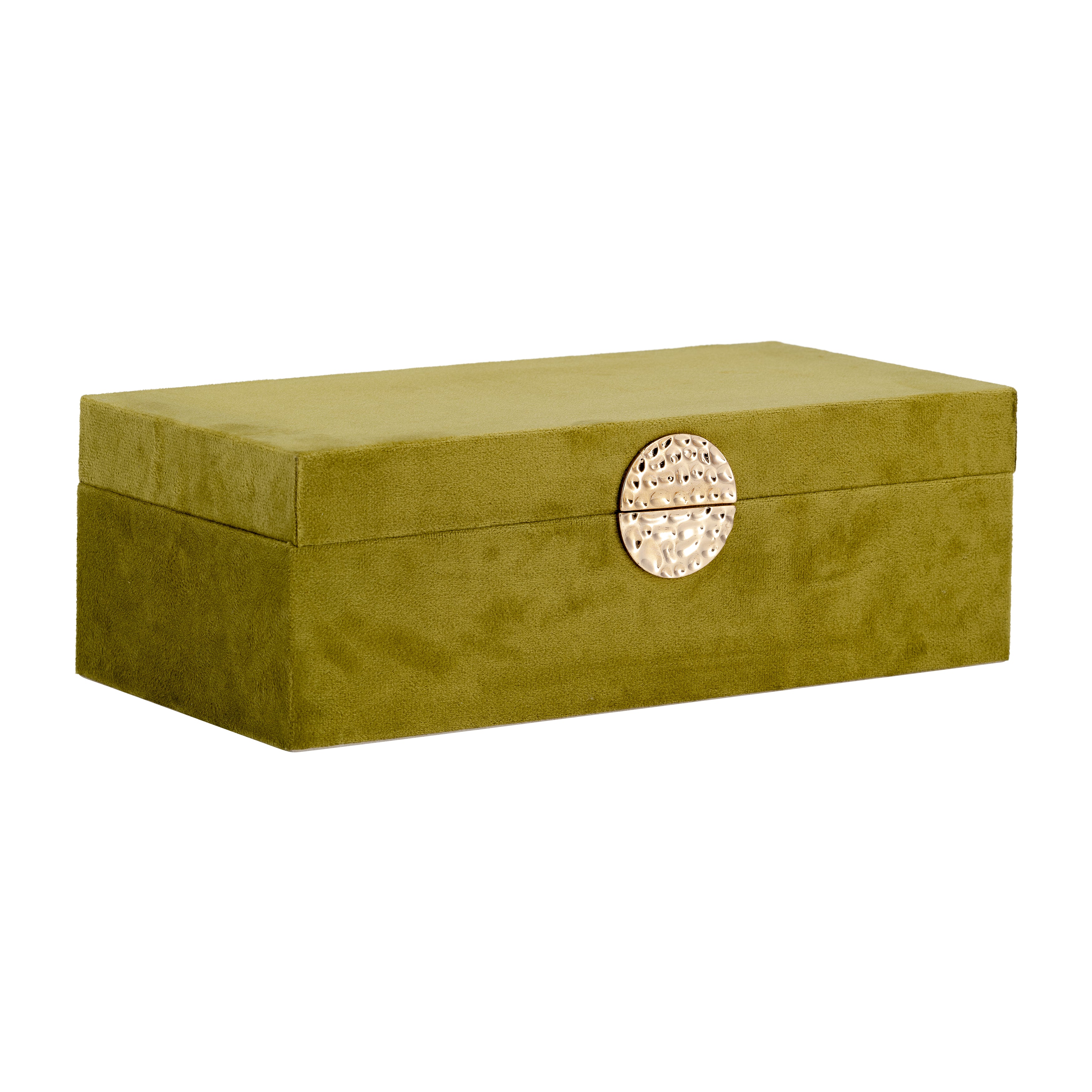 Apothecary's Archive: Olive & Gold Wood Boxes (Set of 2)