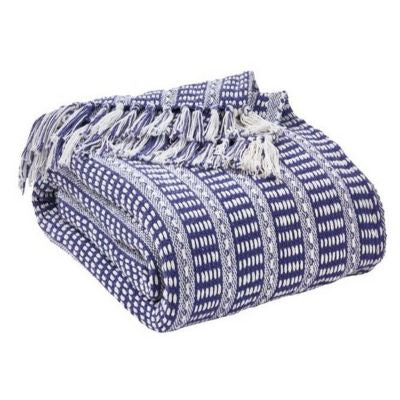 Cobalt Sky Woven 50 x 60 Throw Blanket