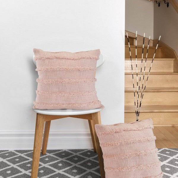 Pearl Blush Ruffle Pillow