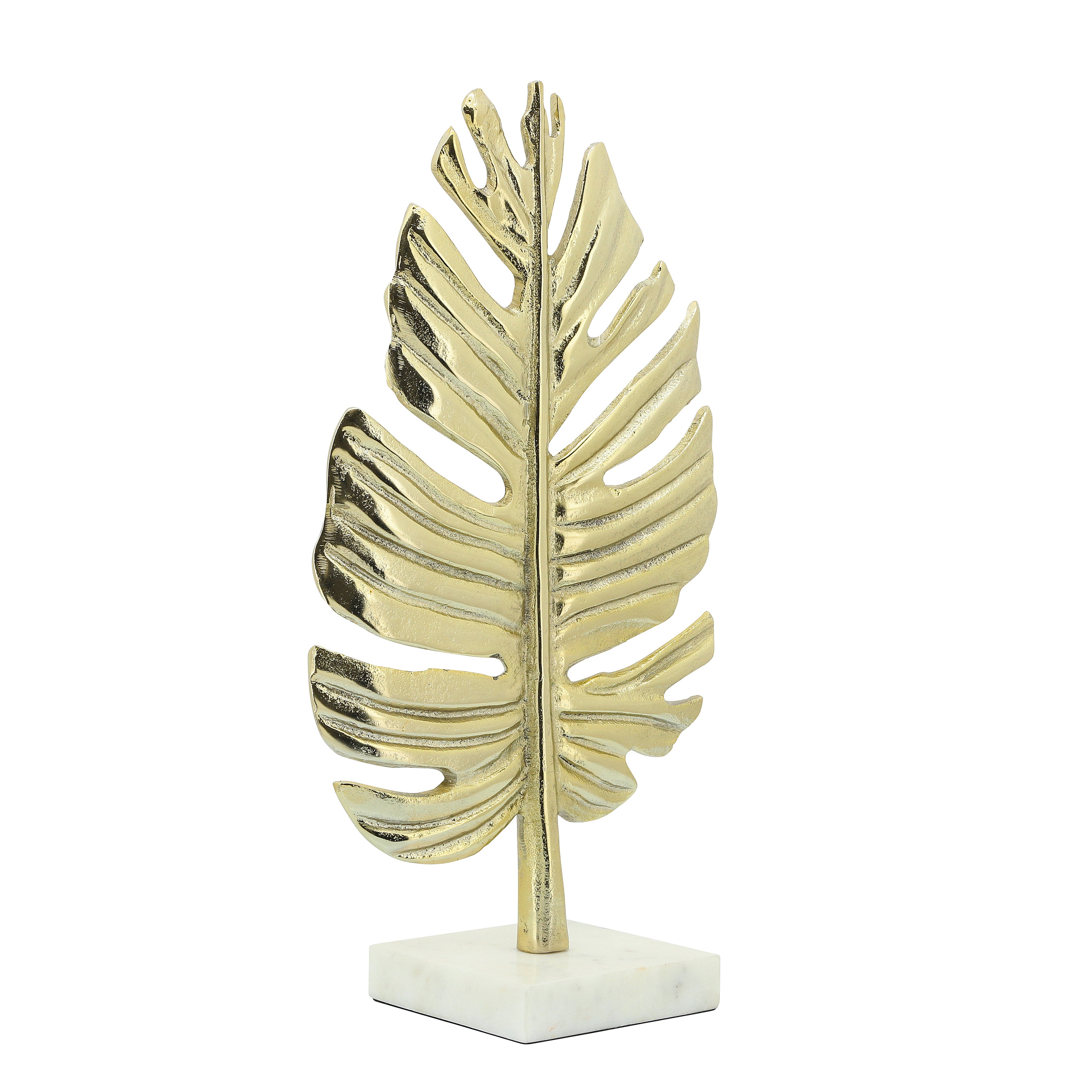 Island Vibes: Tropical Metal Palm Leaf (17") for Tabletop Decor