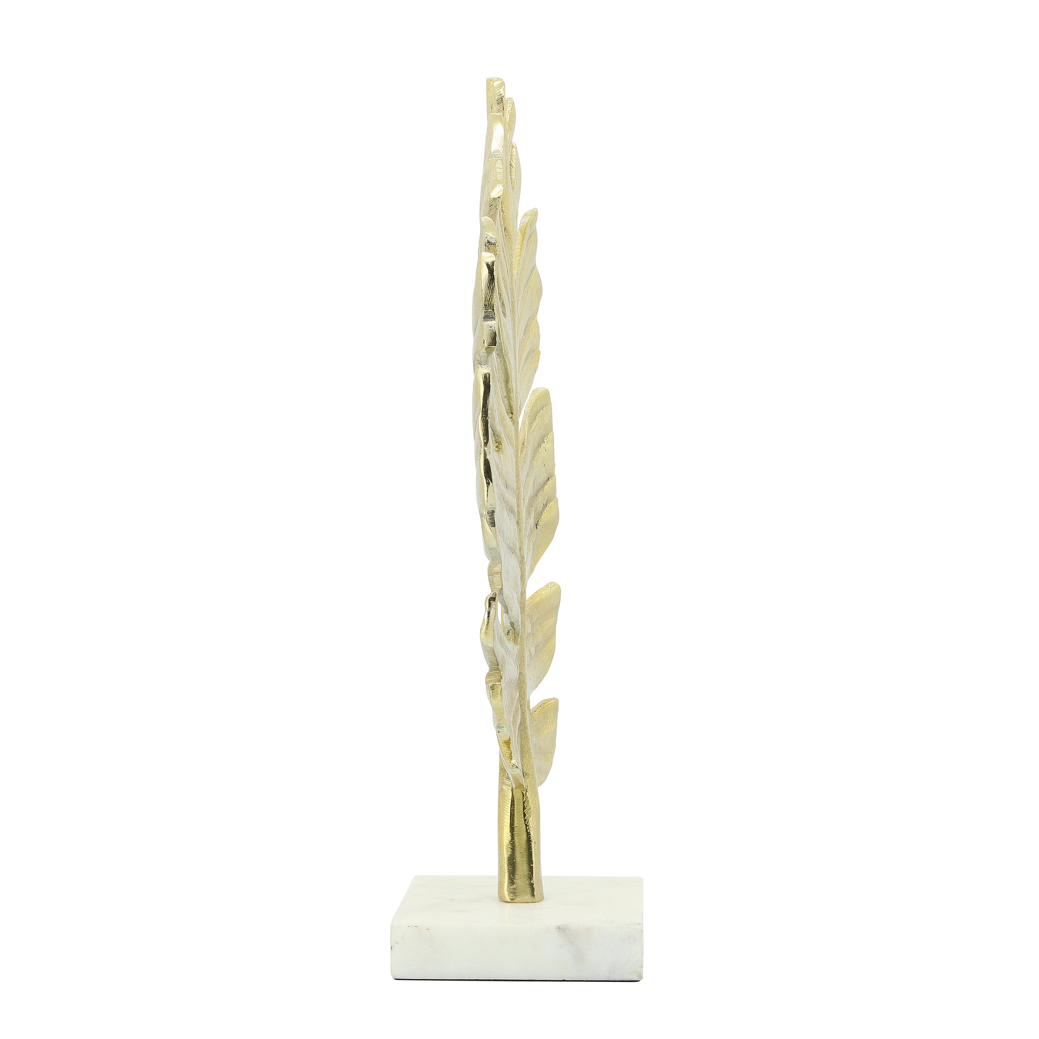 Island Vibes: Tropical Metal Palm Leaf (17") for Tabletop Decor