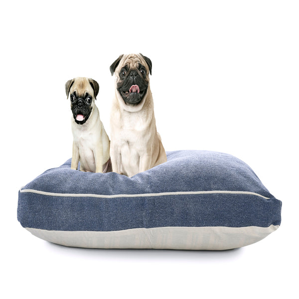 Medium Vintage Indigo Dog Bed