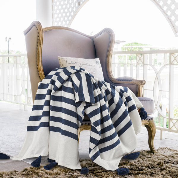 Naval Coast Throw Blanket