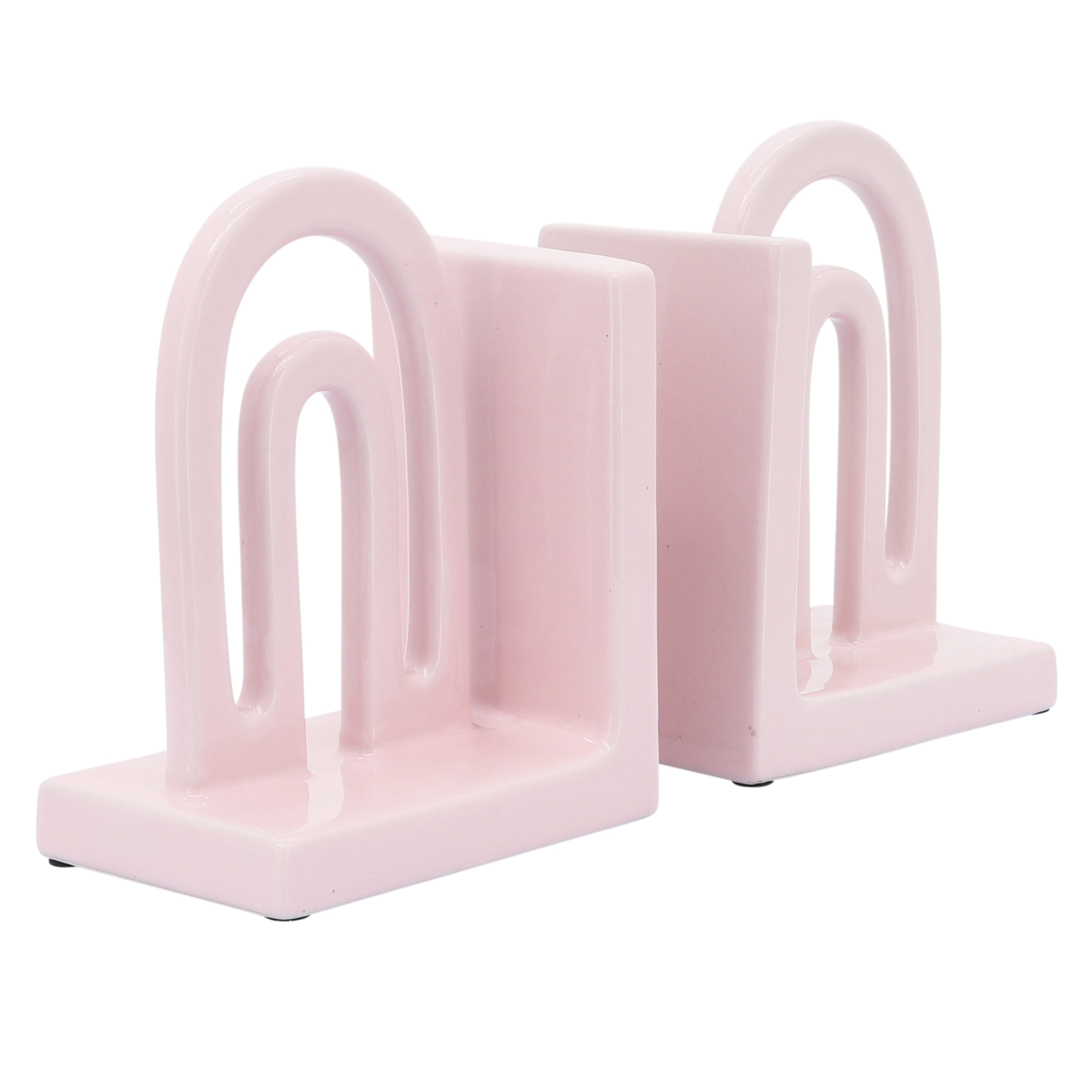 Tropical Pink Set of 3 Bookends