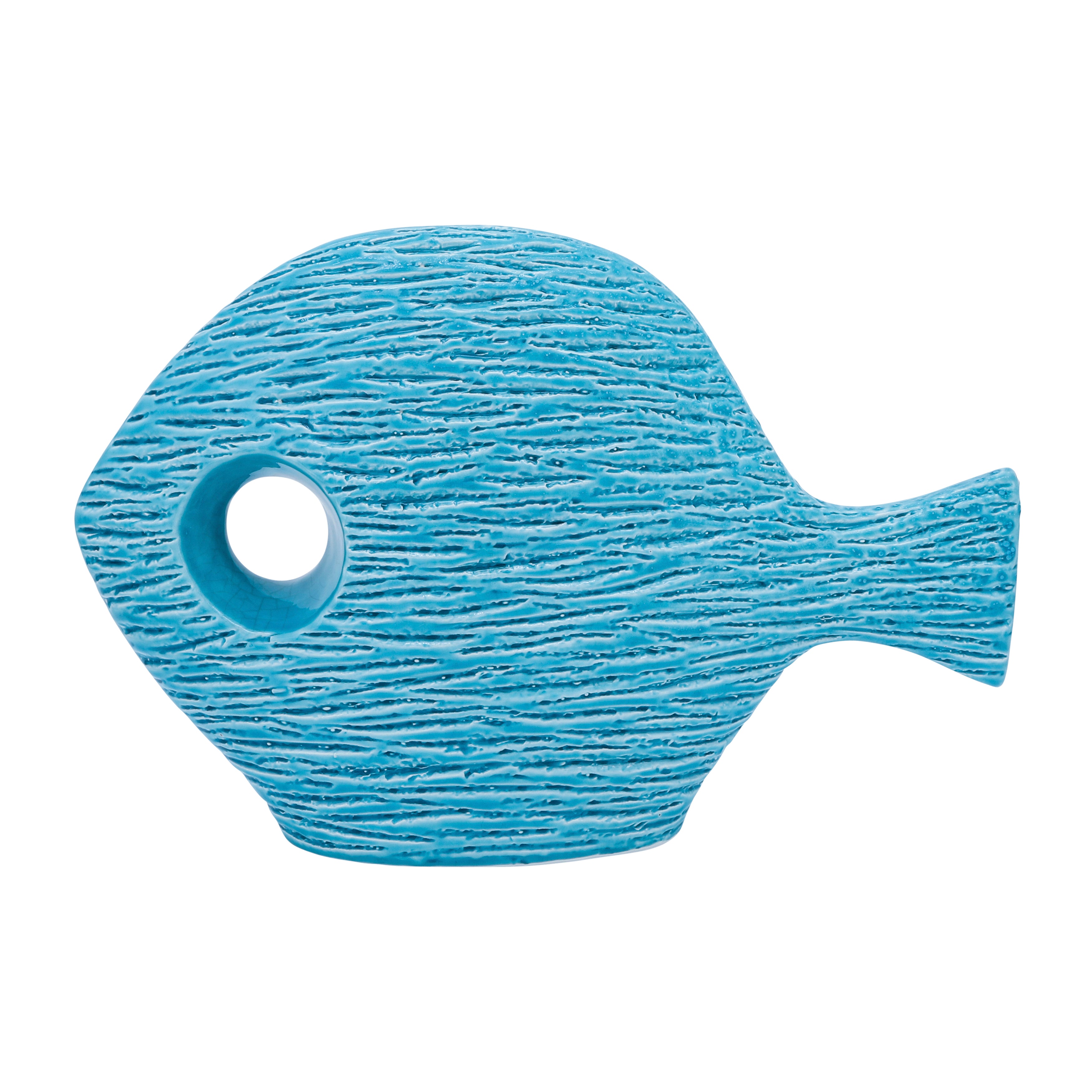 Under the Sea Sensation: Cer, the 14" Textured Blue Plush Fish