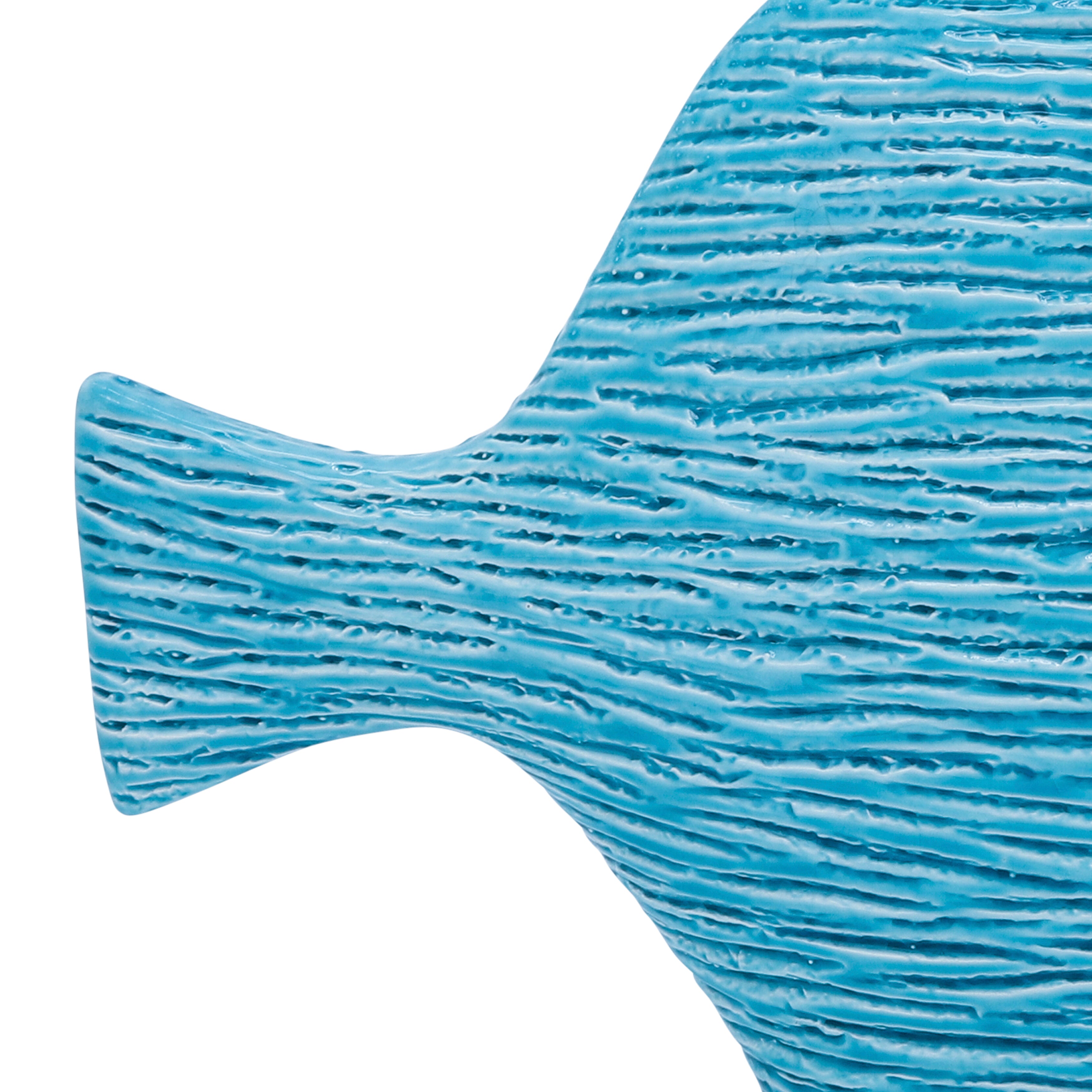 Under the Sea Sensation: Cer, the 14" Textured Blue Plush Fish