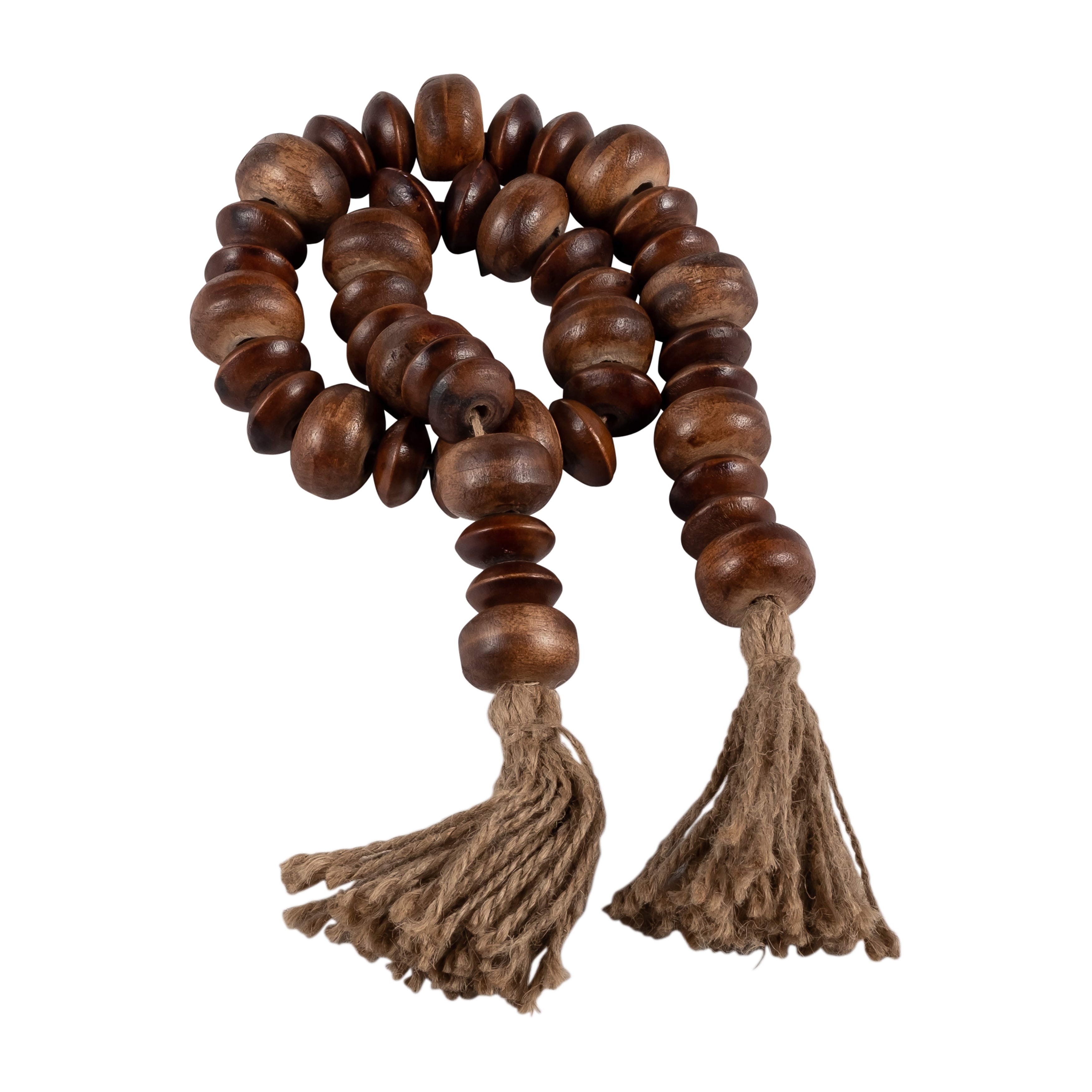 Natural Wood Bead Loop Garland (32" x 1.25")