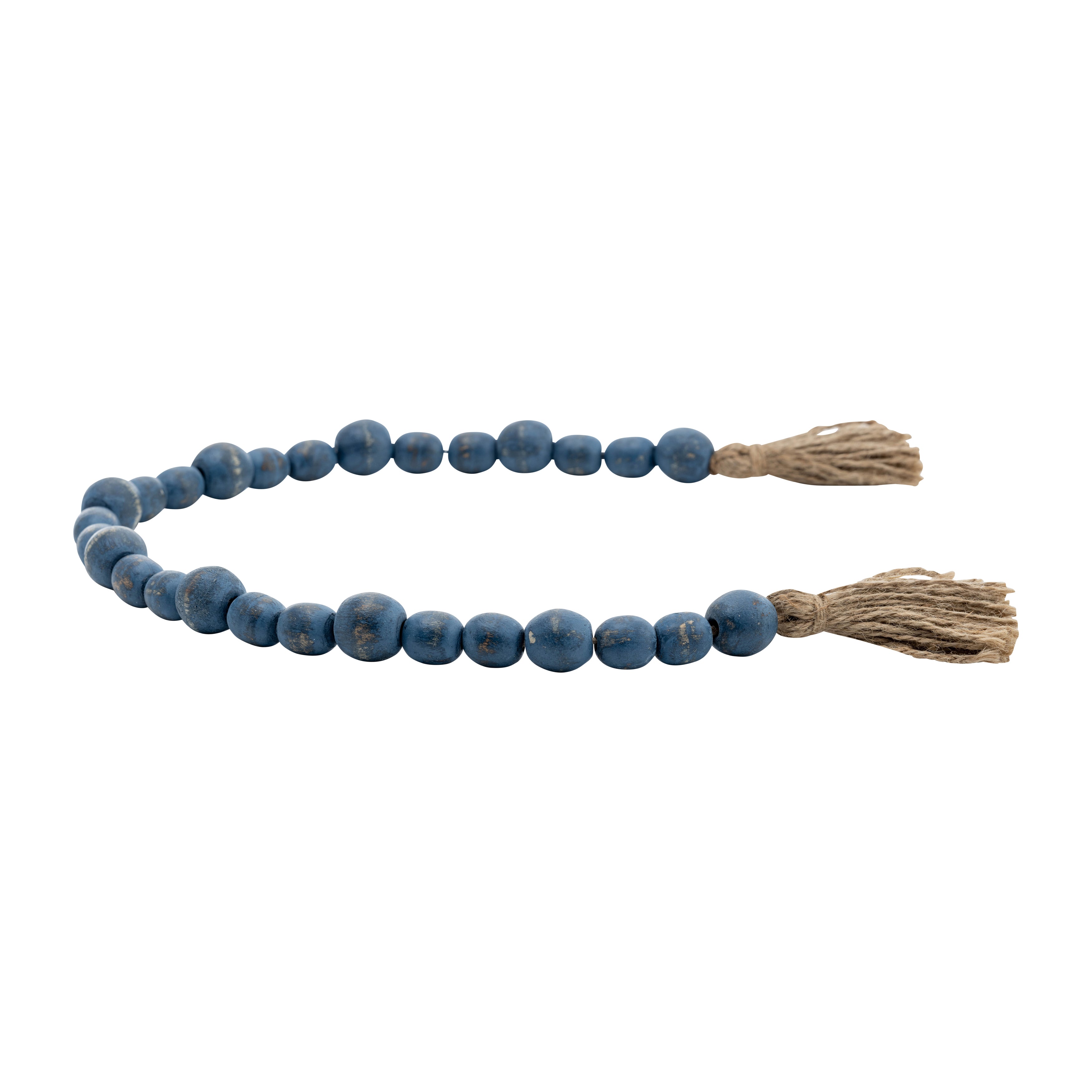 Makin' Waves: 31" Blue Wood Bead Garland