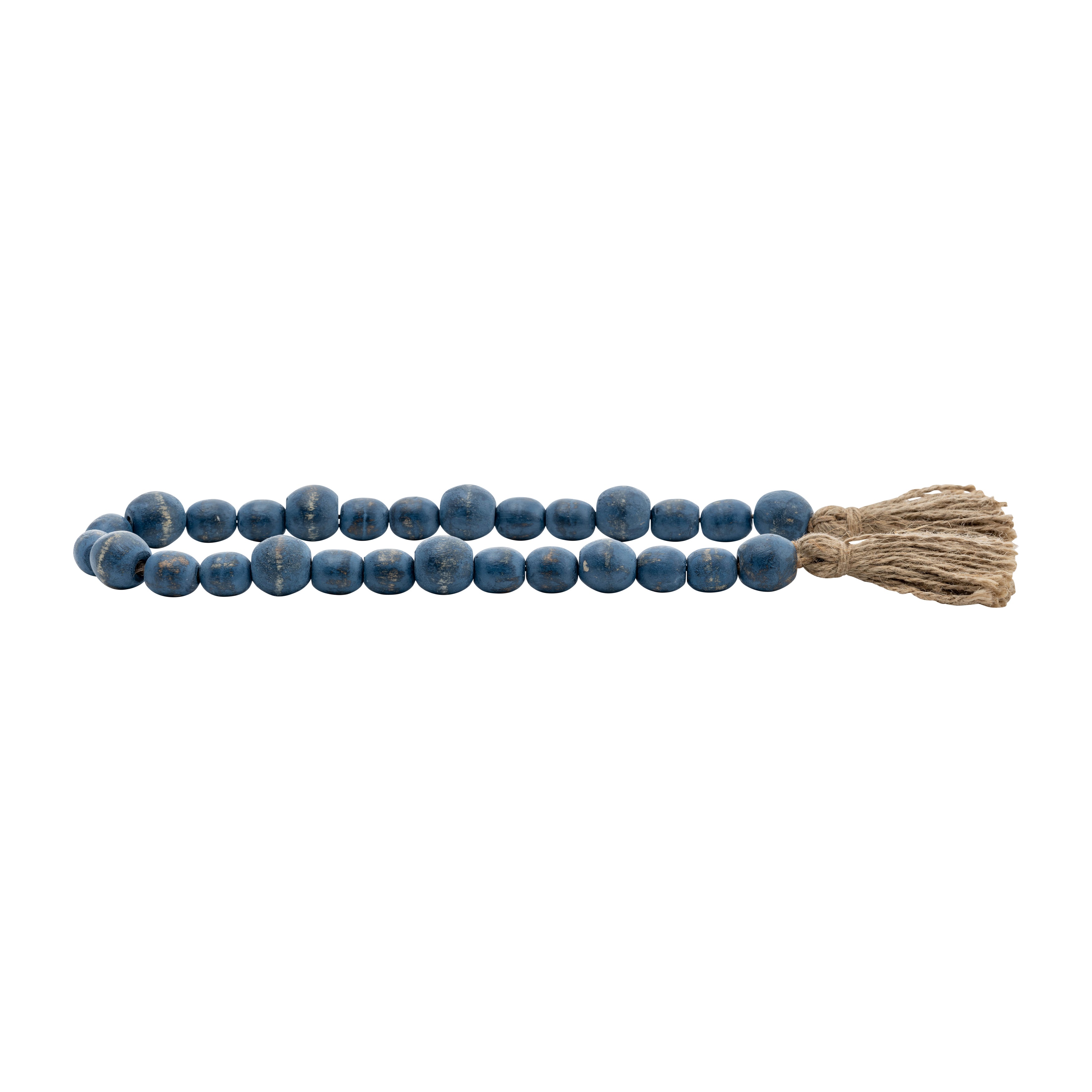 Makin' Waves: 31" Blue Wood Bead Garland