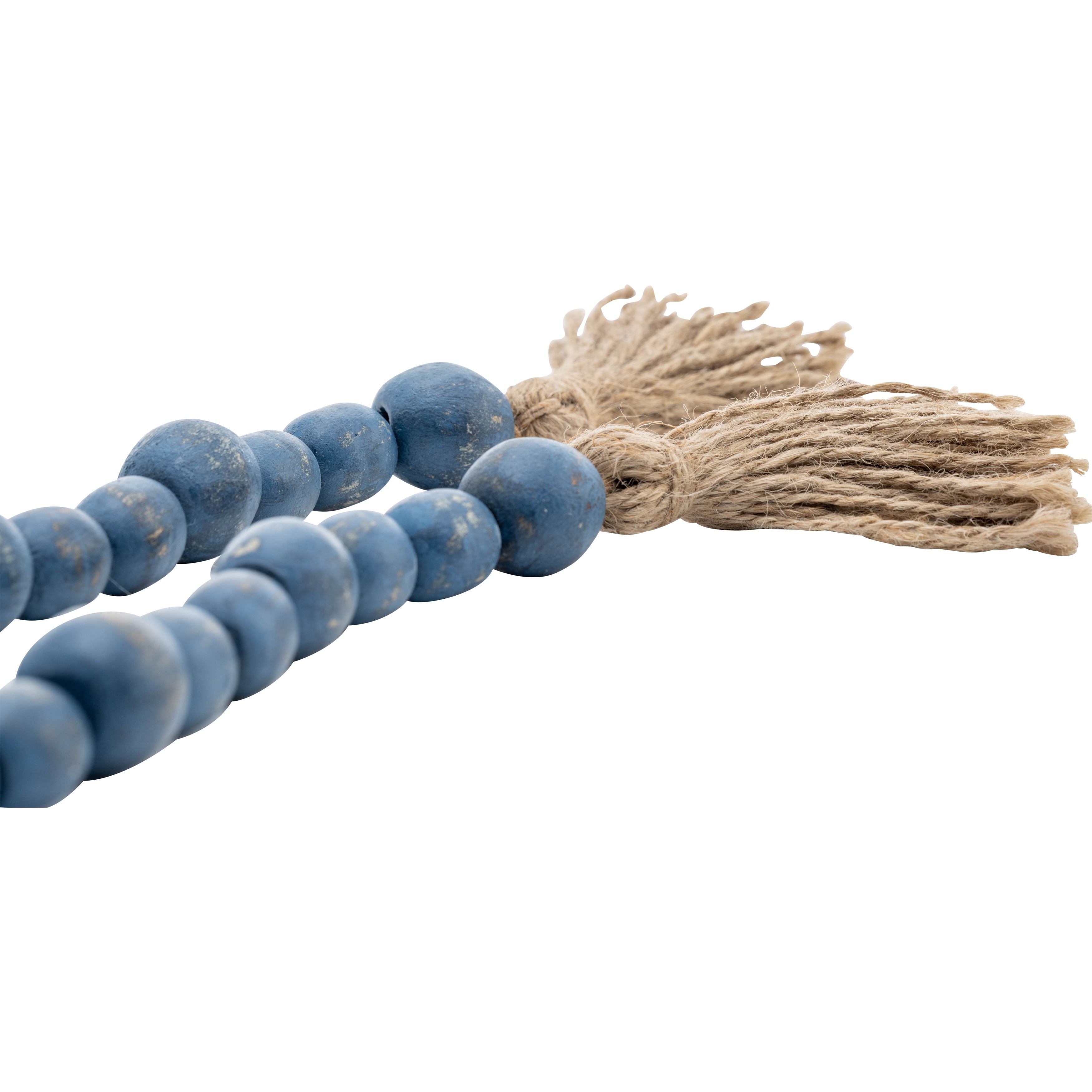 Makin' Waves: 31" Blue Wood Bead Garland