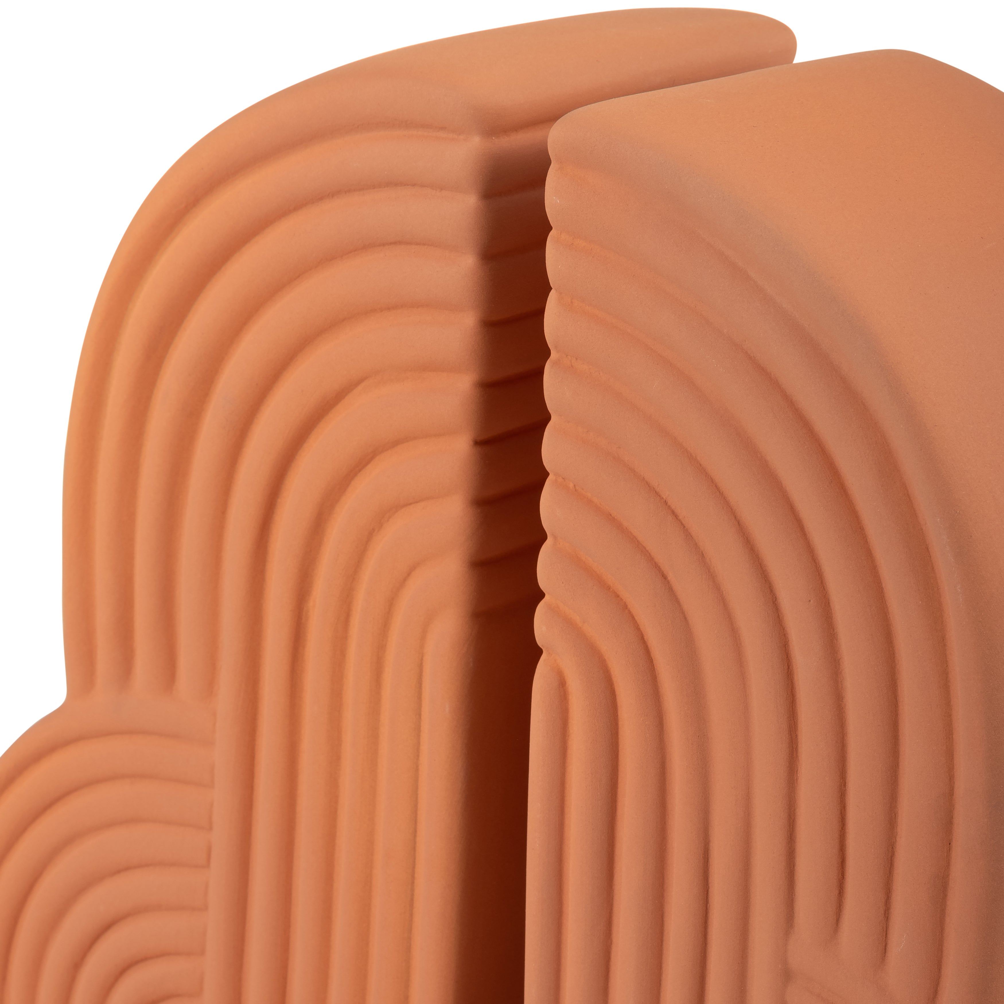 Canyon Curve: Terracotta Arch Bookends (Large Set)