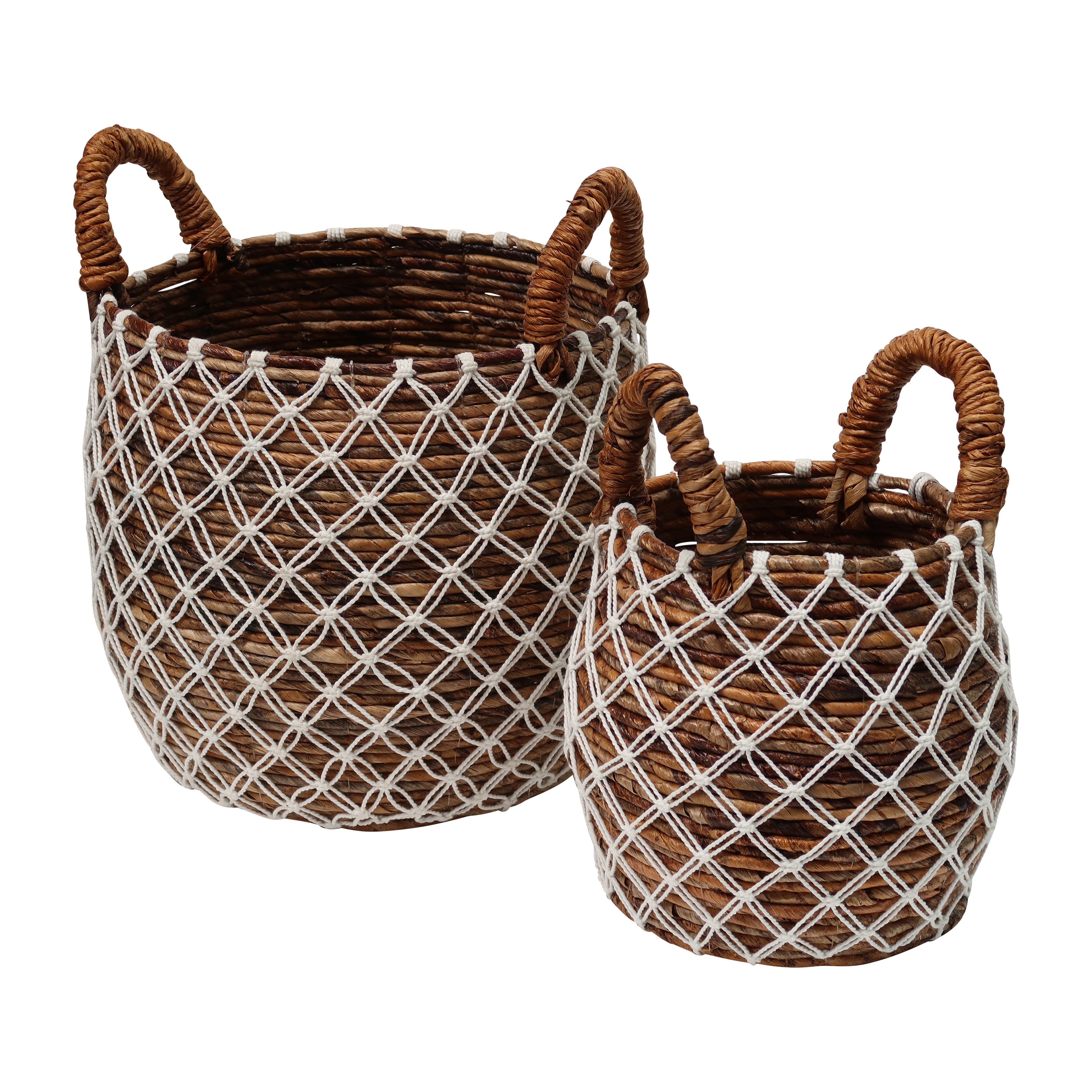 Island Escape in a Basket: Diamond Nesting Baskets (Natural Banana Leaf)