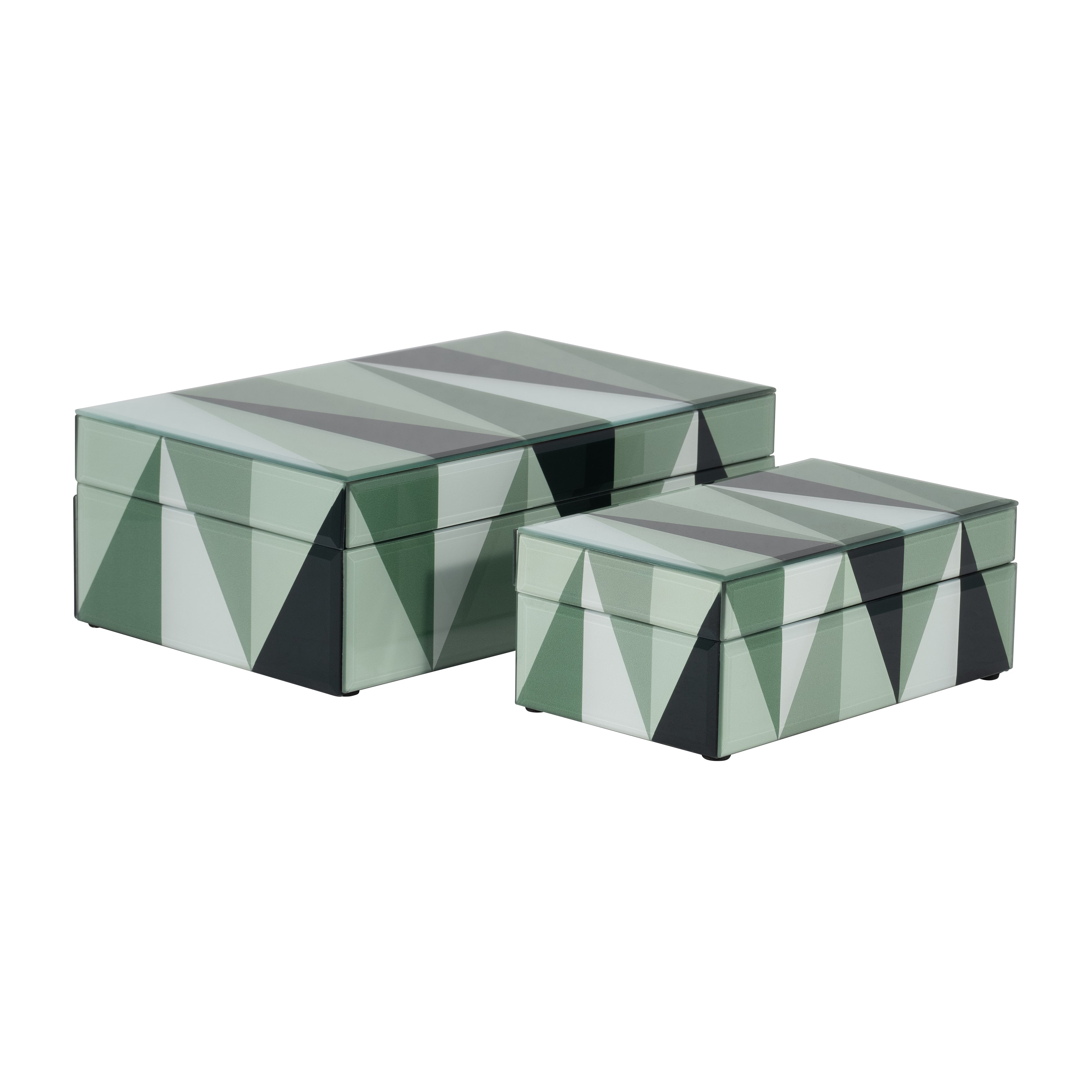 Green Gables: Triangular Glass Boxes