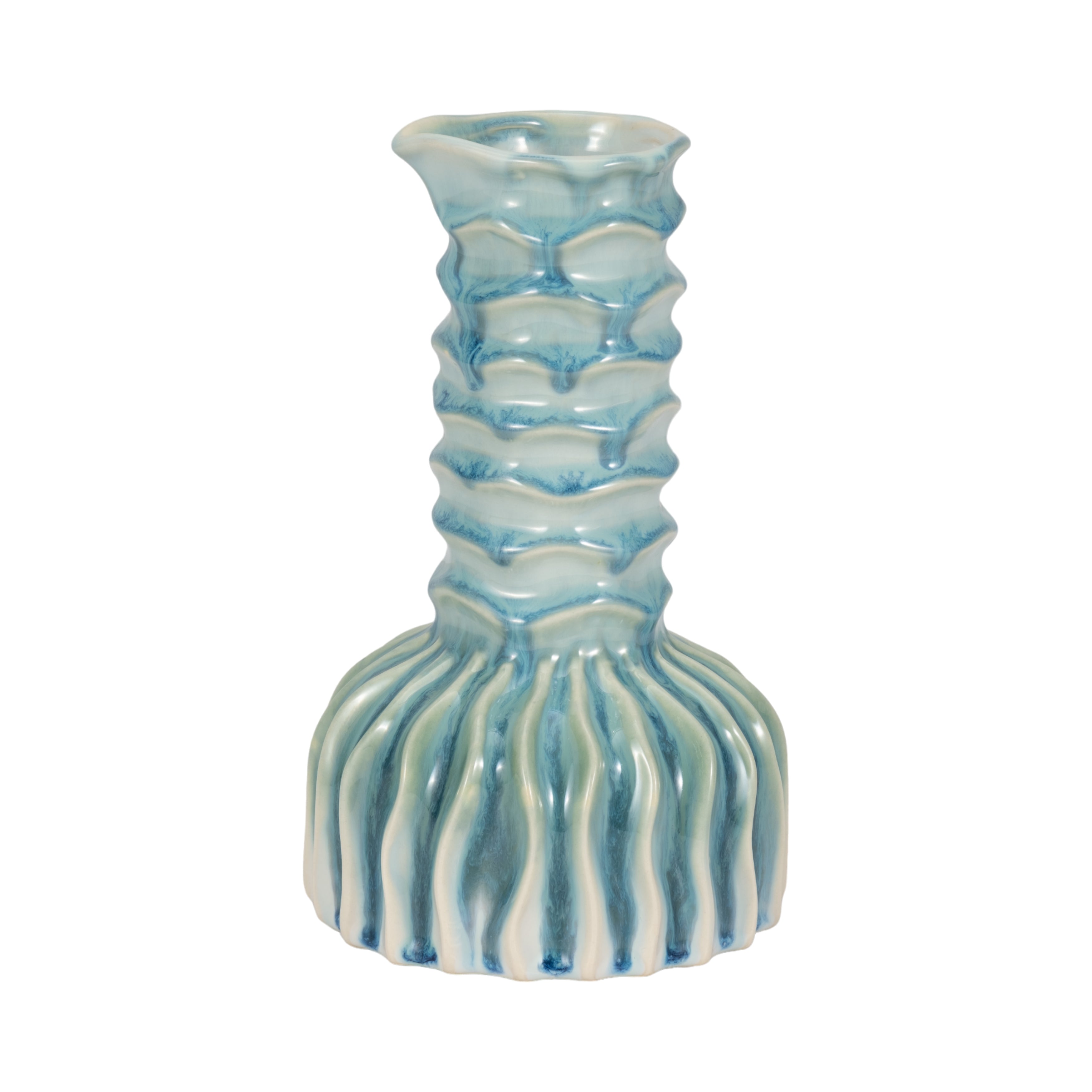 Aqua Gills 9" Vase