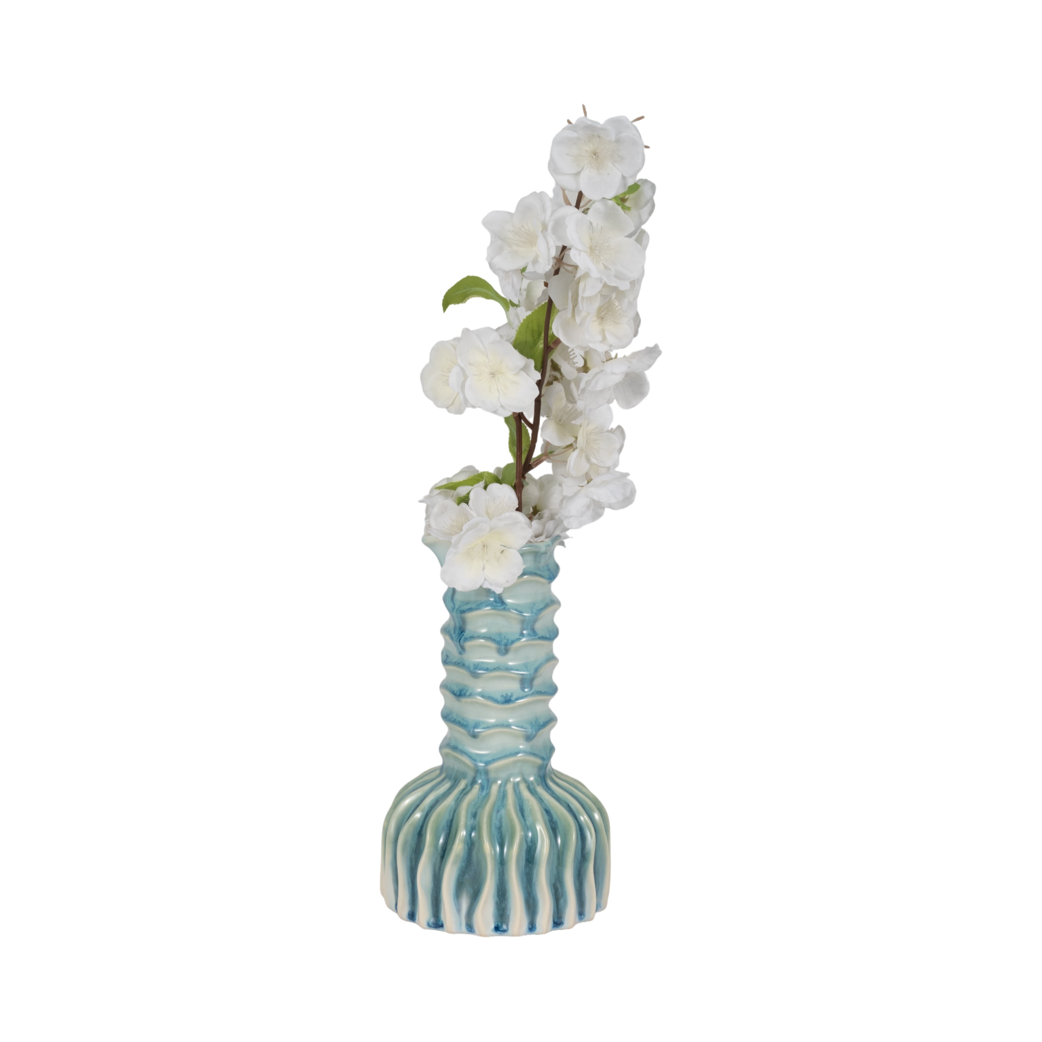 Aqua Gills 9" Vase