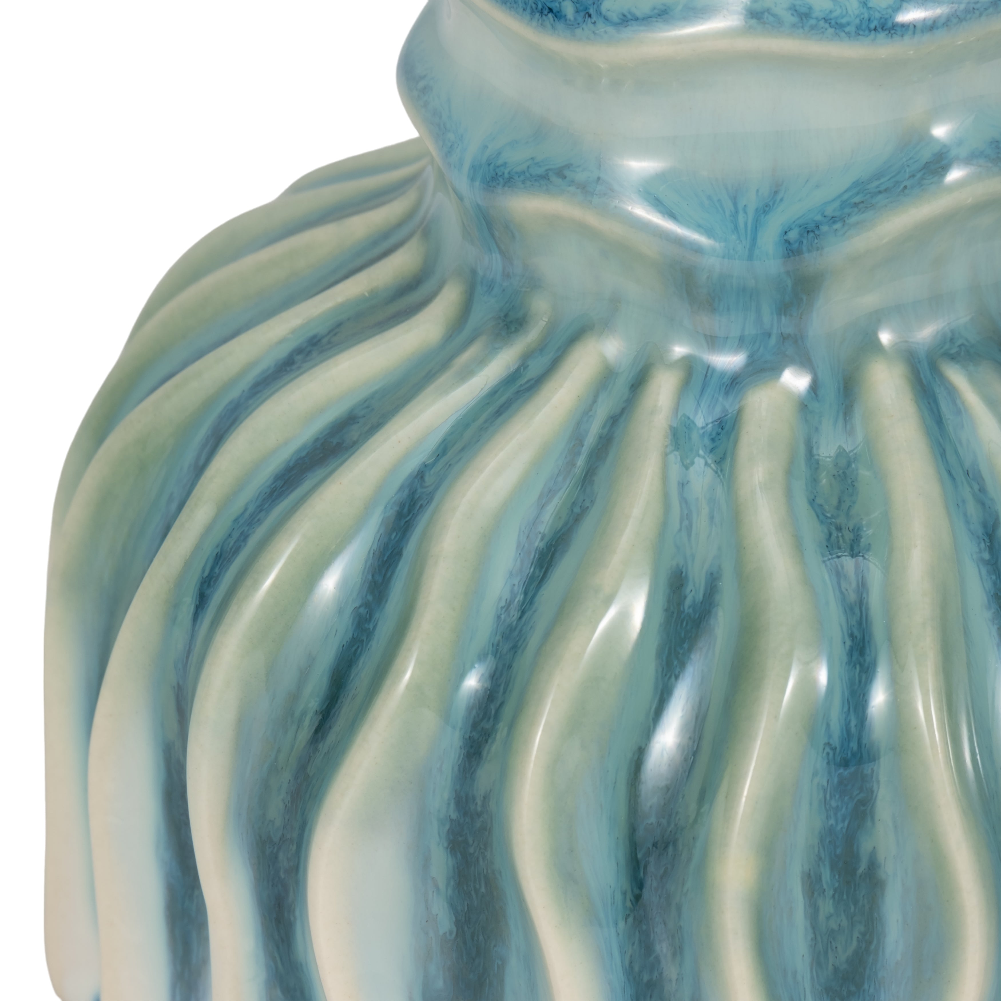 Aqua Gills 9" Vase