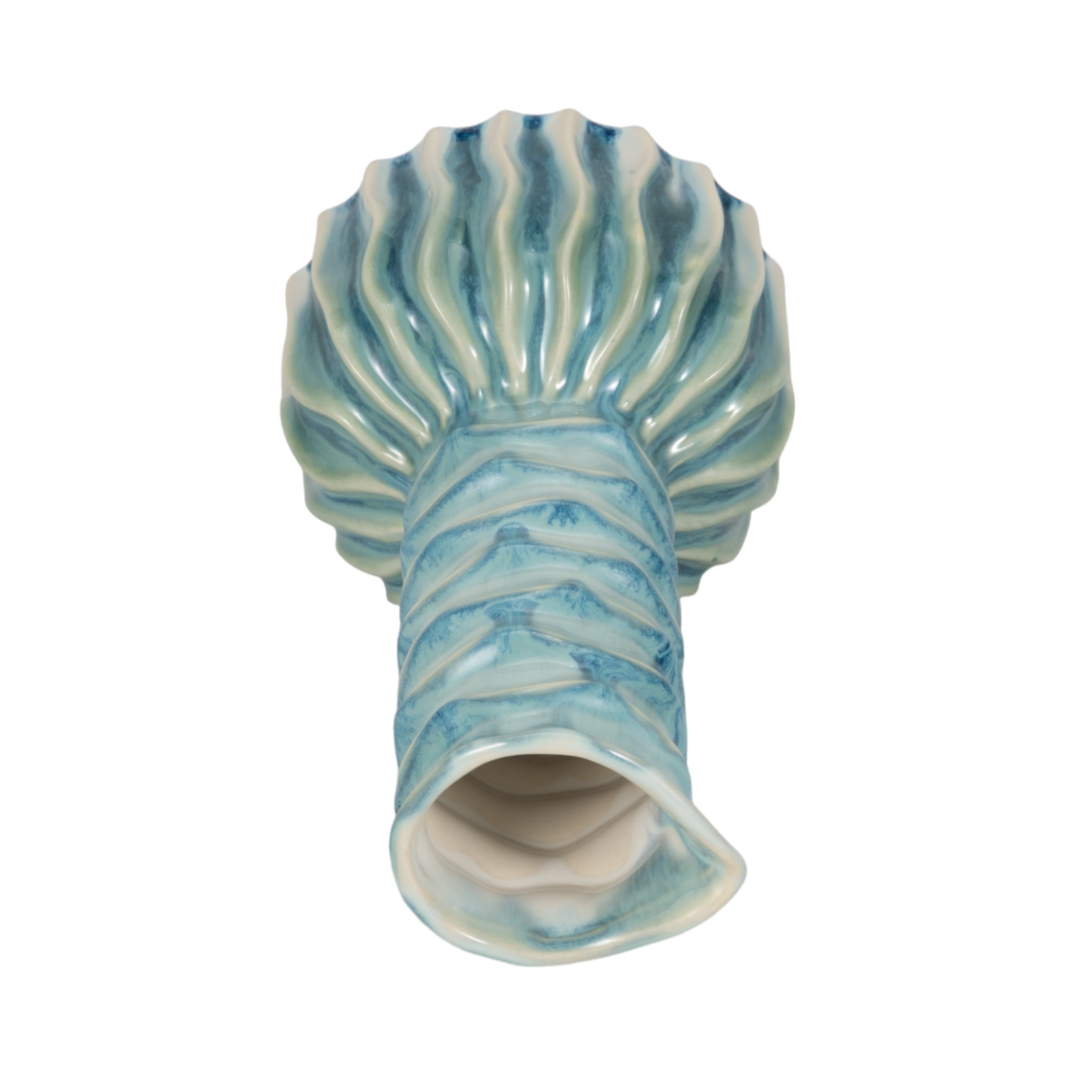 Aqua Gills 9" Vase