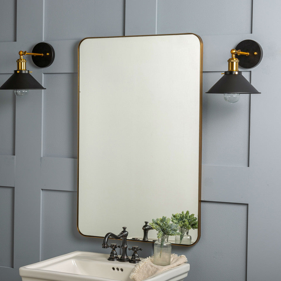 Golden Horizon Wall Mirror