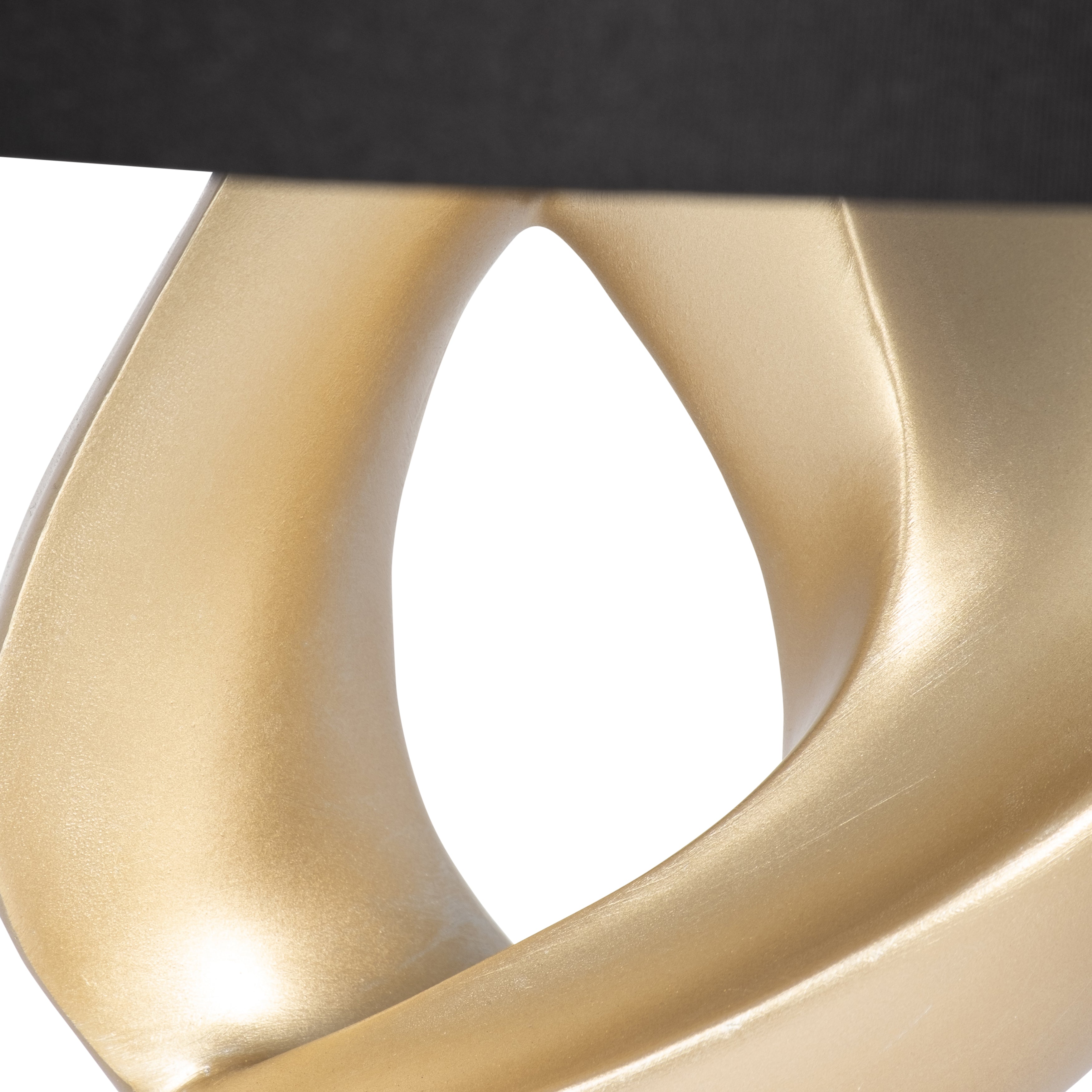 Gilded Whirl: Resin Elegance 30" Swirl Table Lamp