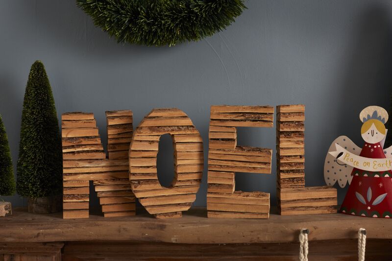 Slatwood Noel Sign