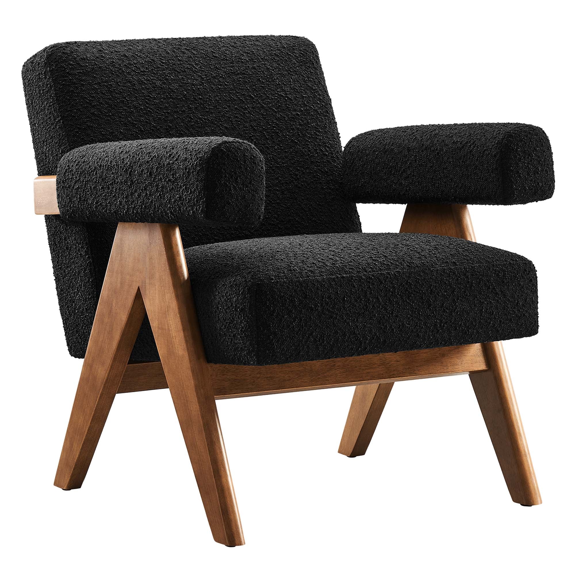 Lyra Boucle Fabric Armchair