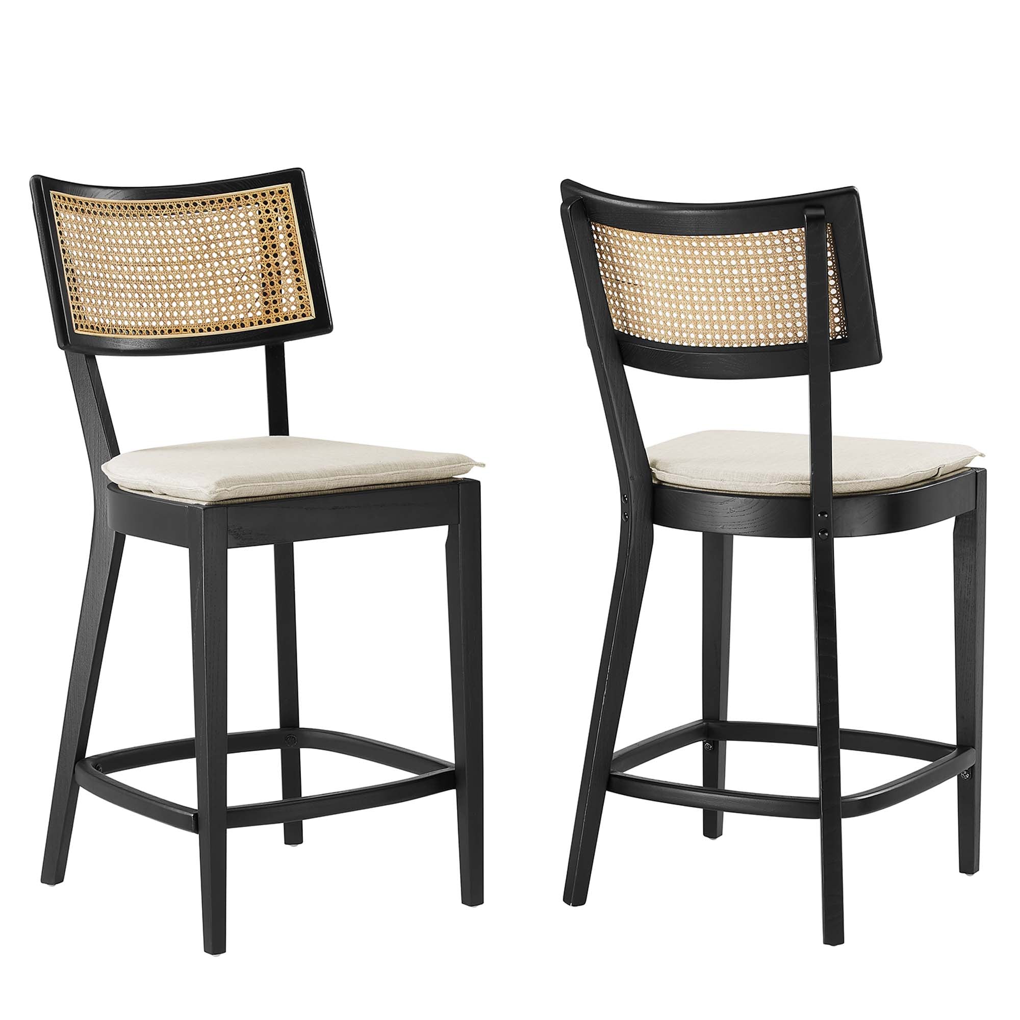 Caledonia Wood Counter Stools Set of 2