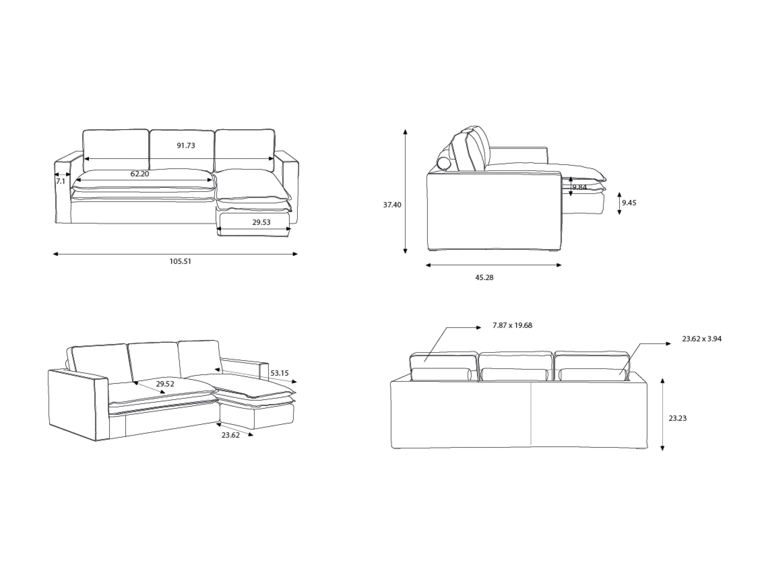 Davis Down Feather Sectional