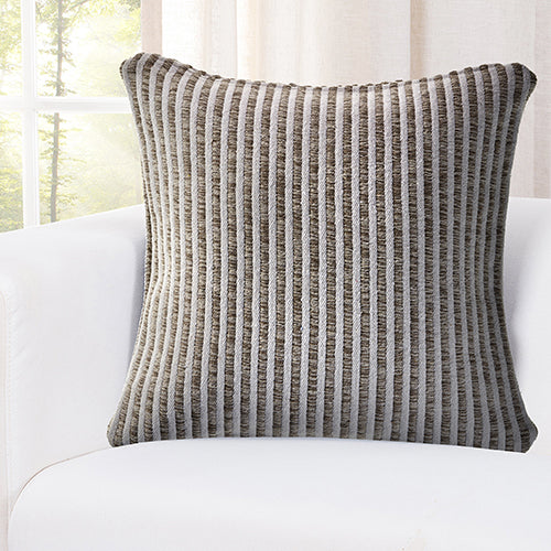 Beige Stripped 22 x 22 Pillow